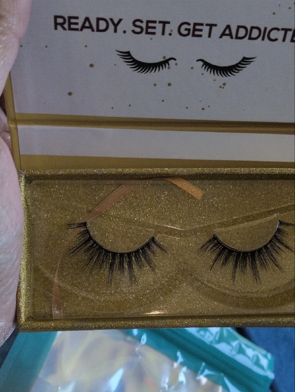Luxury Lashes - White & Gold Faux Mink Eyelashes